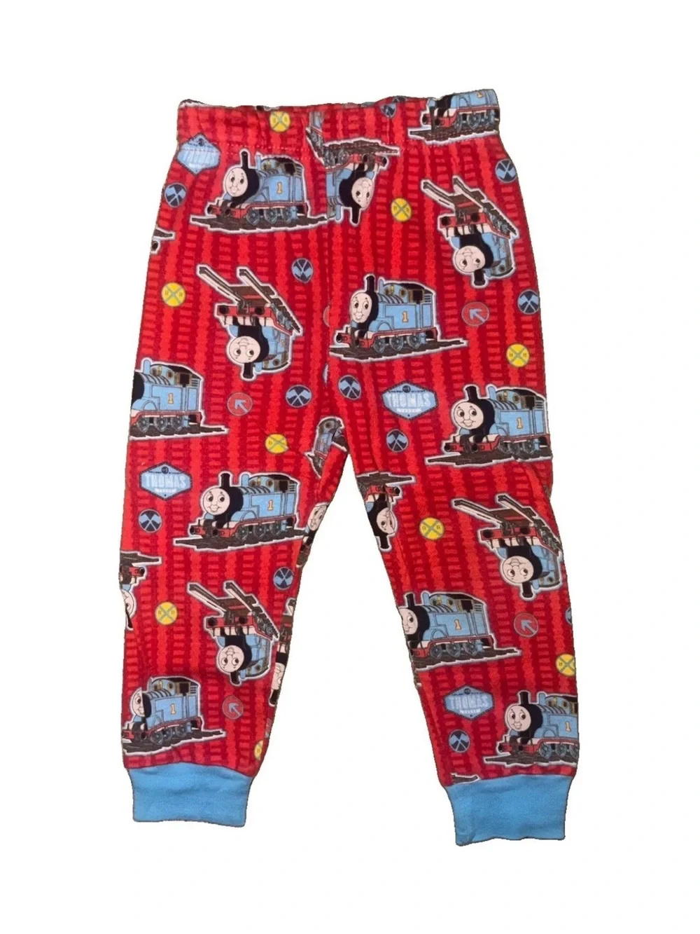 Thomas & Friends Red and Light Blue Kids Train Pajama Set